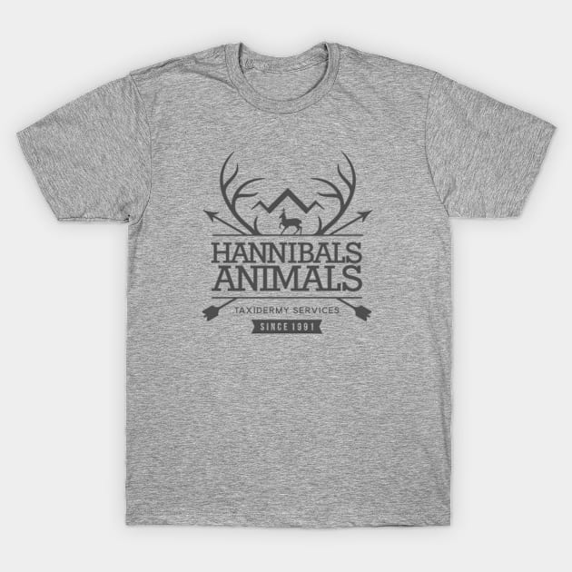 Hannibals Animals Taxidermy T-Shirt by LouMax